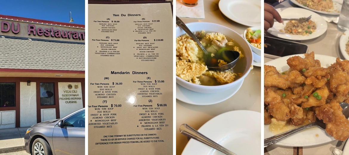 Yen Du Restaurant Menu
